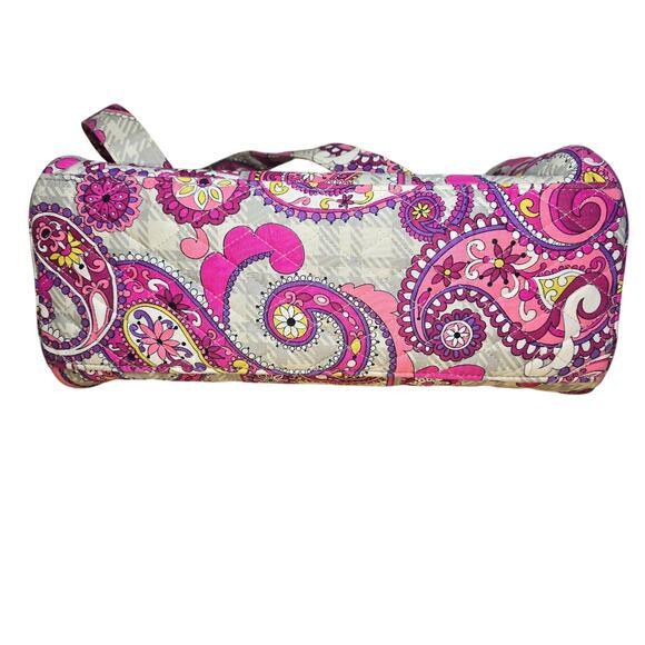 Vera Bradley Quilted Eloise in Paisley Meets Plaid Pattern Bag Purse 13x9x5 - Picture 5 of 6